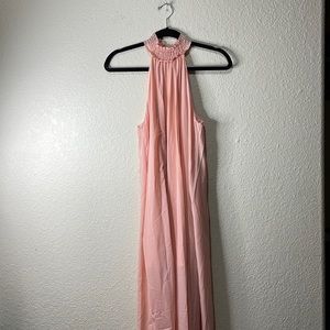 Pink Lily Peach Sleeveless Maxi Dress. Excellent Condition. Size S. 54 Inches.